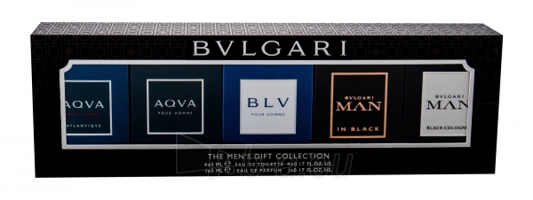 Tualetinis vanduo Bvlgari Mini Set Eau de Toilette 5x5ml (Rinkinys vyrams) paveikslėlis 1 iš 1