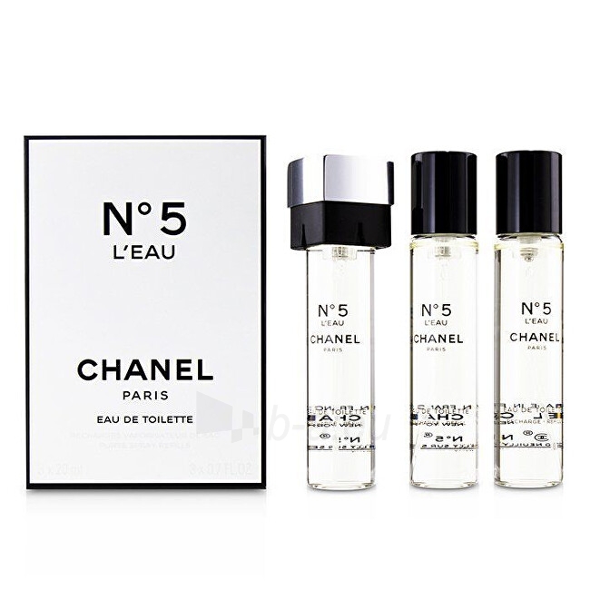 Tualetinis vanduo Chanel Chanel No. 5 L`Eau - EDT (3 x 20 ml) paveikslėlis 1 iš 1