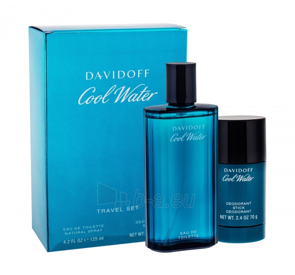 Tualetinis vanduo Davidoff Cool Water Eau de Toilette 125ml (Rinkinys 5) paveikslėlis 1 iš 1