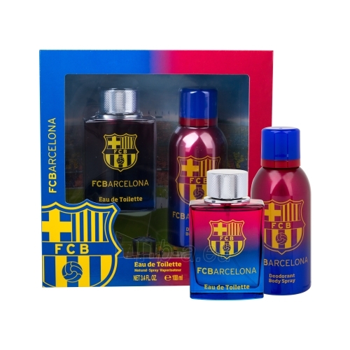 Tualetinis vanduo EP Line FC Barcelona EDT 100ml + 150ml Deodorant (Rinkinys) paveikslėlis 1 iš 1