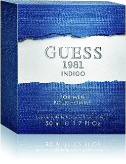 Tualetes ūdens Guess Guess 1981 Indigo For Men EDT 100 ml paveikslėlis 1 iš 2