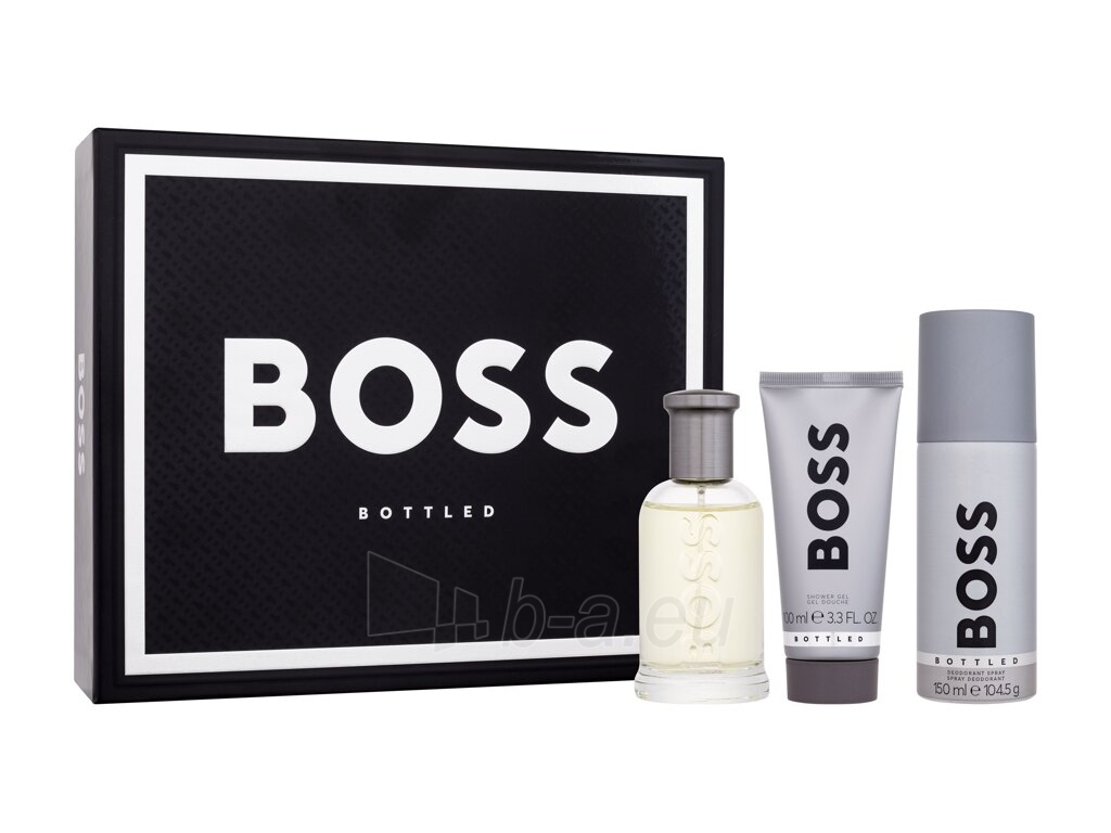 Tualetinis vanduo HUGO BOSS Boss Bottled Eau de Toilette 100ml (Rinkinys 3) paveikslėlis 1 iš 1