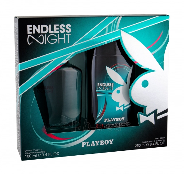 Tualetinis vanduo Playboy Endless Night Eau de Toilette 100ml (Rinkinys) paveikslėlis 1 iš 1