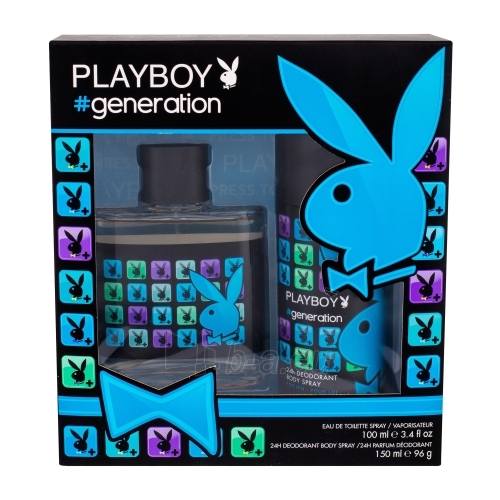 Tualetinis vanduo Playboy Generation For Him EDT 100ml (Rinkinys 2) paveikslėlis 1 iš 1