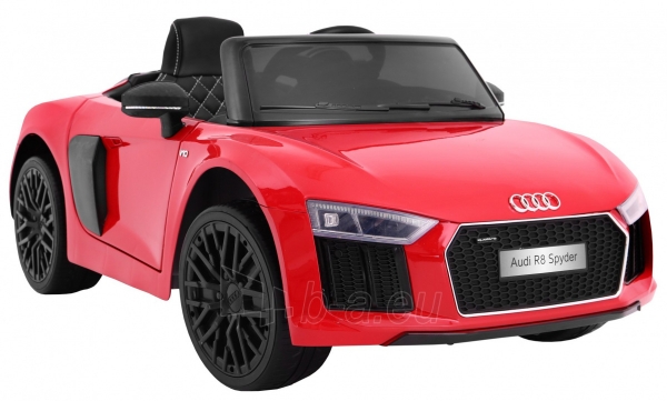 Vaikiškas elektromobilis AUDI R8 Spyder, raudonas lakuotas paveikslėlis 6 iš 9