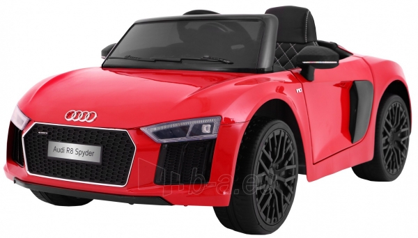 Vaikiškas elektromobilis AUDI R8 Spyder, raudonas paveikslėlis 1 iš 9