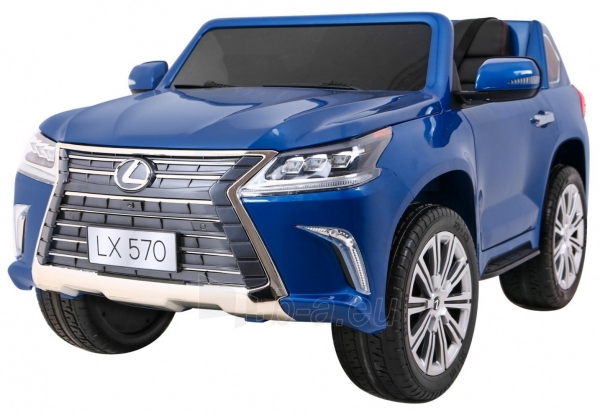 Vaikiškas elektromobilis Lexus LX570, mėlynas lakuotas paveikslėlis 1 iš 24