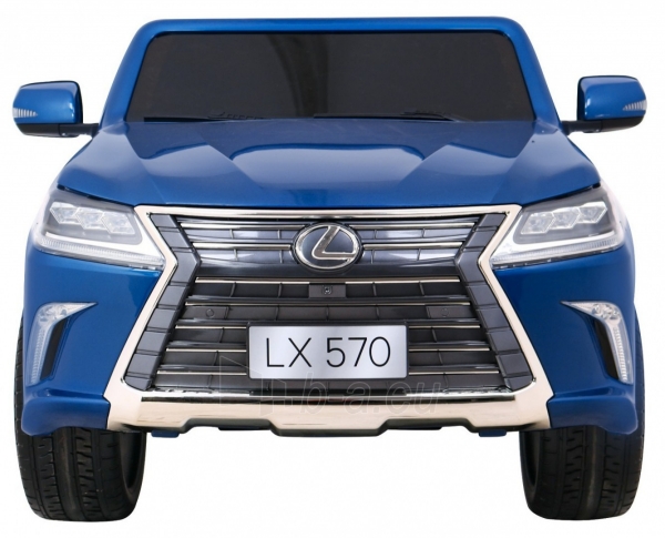 Vaikiškas elektromobilis Lexus LX570, mėlynas lakuotas paveikslėlis 15 iš 24