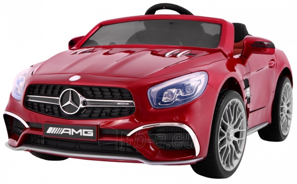 Vaikiškas elektromobilis Mercedes AMG SL65, raudonas - lakuotas paveikslėlis 1 iš 13