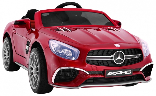 Vaikiškas elektromobilis Mercedes AMG SL65, raudonas - lakuotas paveikslėlis 9 iš 13