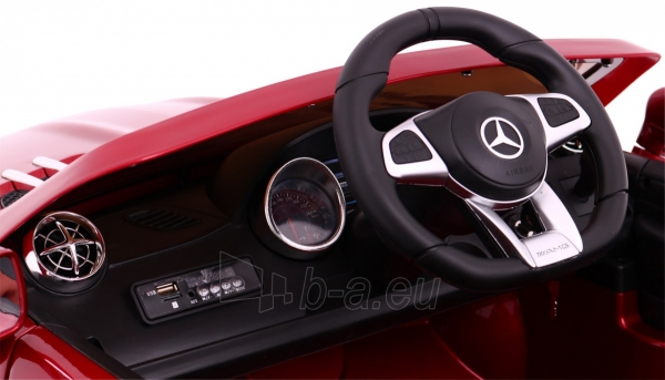 Vaikiškas elektromobilis Mercedes AMG SL65, raudonas - lakuotas paveikslėlis 6 iš 13