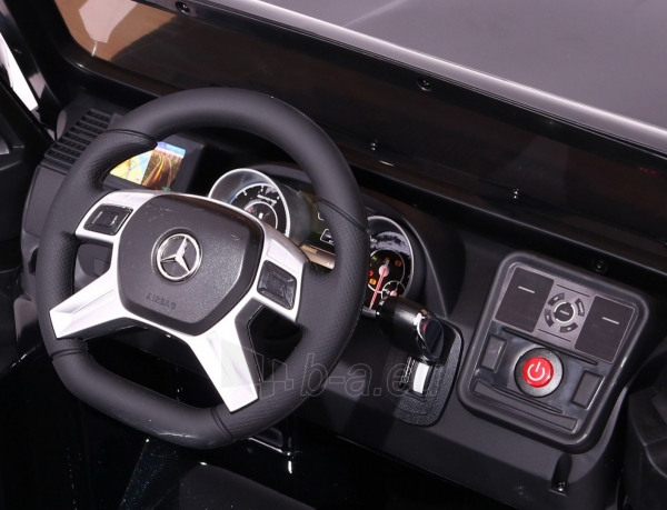 Vaikiškas elektromobilis Mercedes G65 AMG, baltas lakuotas paveikslėlis 7 iš 10