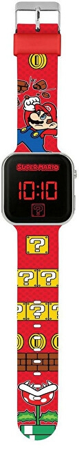 Bērnu pulkstenis Disney LED Watch Super Mario GSM4107 paveikslėlis 1 iš 4