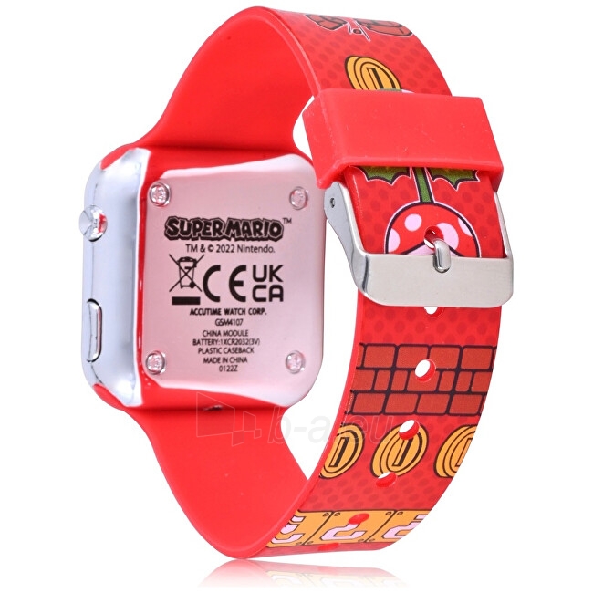 Bērnu pulkstenis Disney LED Watch Super Mario GSM4107 paveikslėlis 3 iš 4