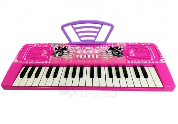 Vaikiškas sintezatorius „Electronic Keyboard“, rožinis paveikslėlis 6 iš 10