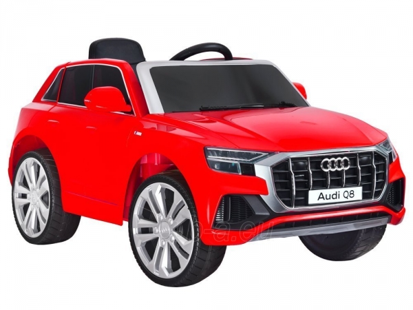 Vaikiškas vienvietis elektromobilis "Audi Q8", raudonas paveikslėlis 11 iš 14