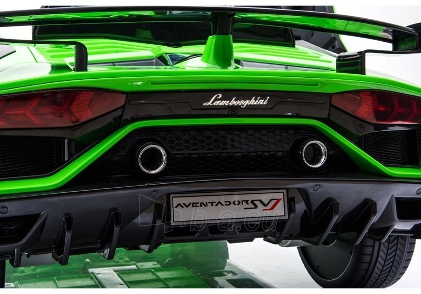 Vaikiškas vienvietis elektromobilis "Lamborghini Aventador", žalias paveikslėlis 11 iš 16