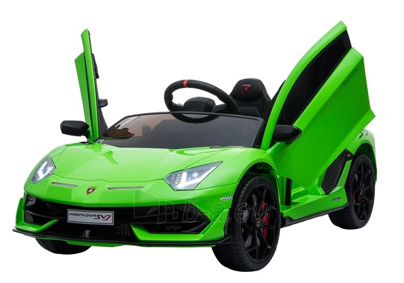 Vaikiškas vienvietis elektromobilis "Lamborghini Aventador", žalias paveikslėlis 5 iš 16