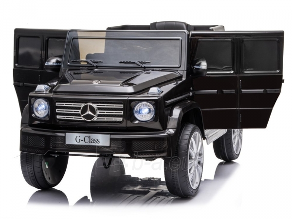 Vaikiškas vienvietis elektromobilis "Mercedes G500", juodas paveikslėlis 8 iš 18