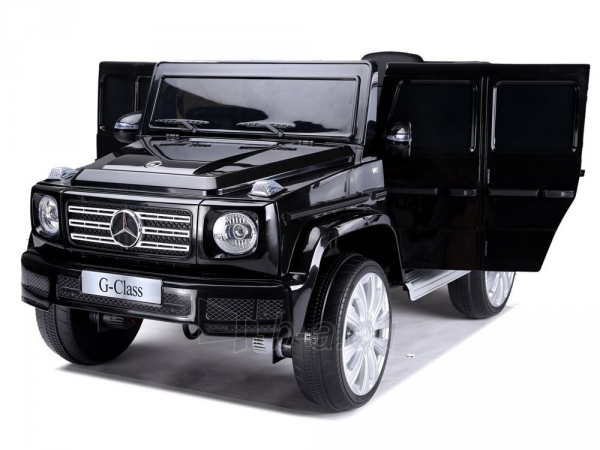 Vaikiškas vienvietis elektromobilis "Mercedes G500", juodas paveikslėlis 6 iš 18