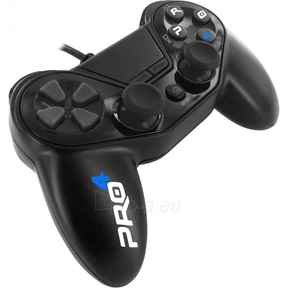 Vairalazdė Subsonic Pro 4 Wired Controller for PS4 Black paveikslėlis 1 iš 7