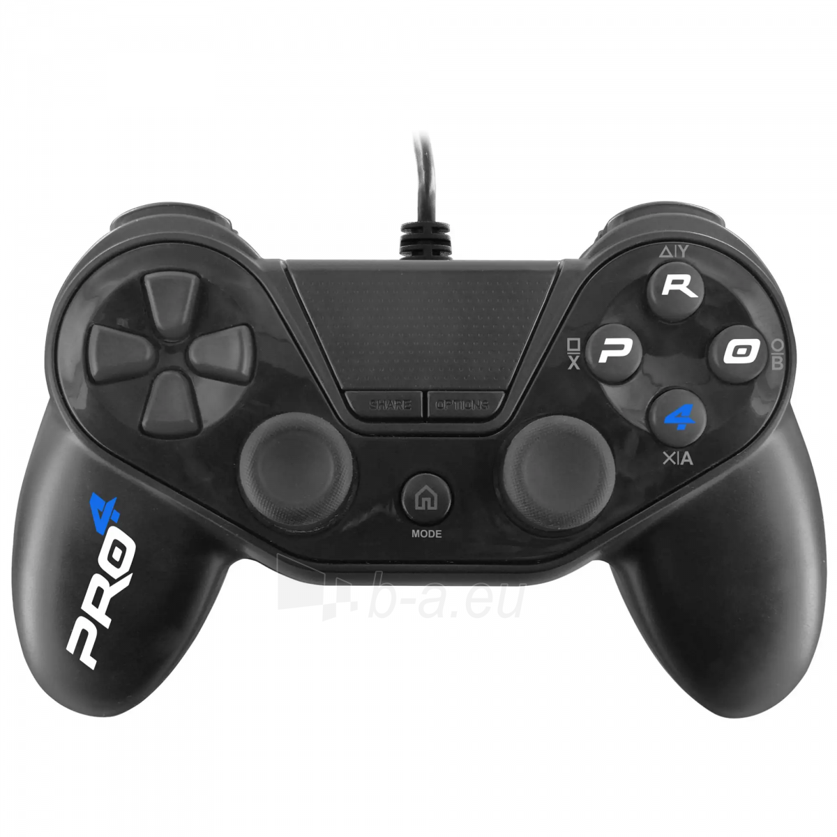 Vairalazdė Subsonic Pro 4 Wired Controller for PS4 Black paveikslėlis 6 iš 7