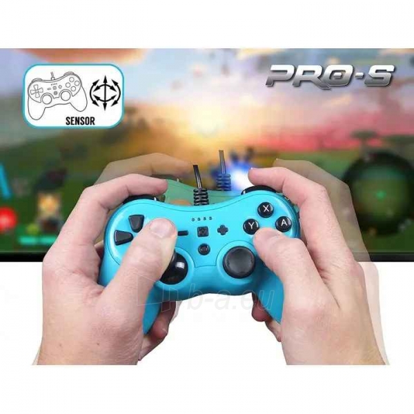 Vairalazdė Subsonic Wired Controller Colorz Neon Blue for Switch paveikslėlis 6 iš 10