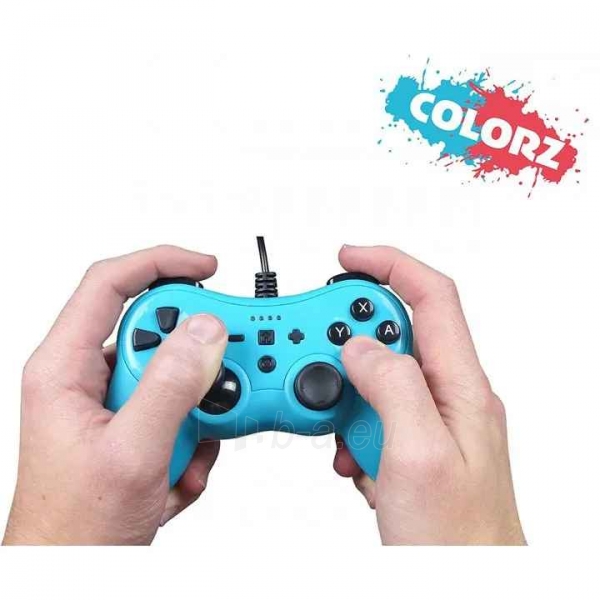 Vairalazdė Subsonic Wired Controller Colorz Neon Blue for Switch paveikslėlis 4 iš 10