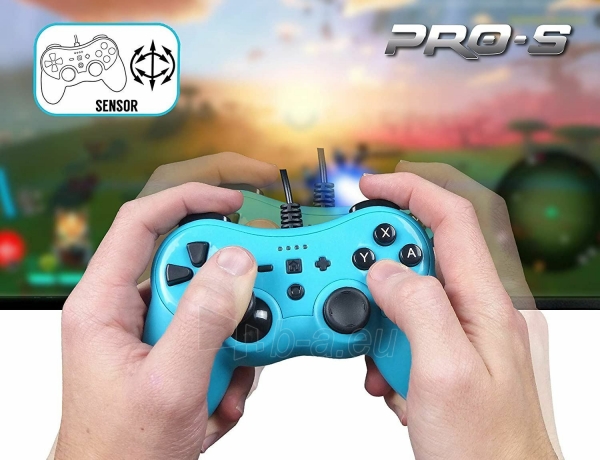 Vairalazdė Subsonic Wired Controller Colorz Neon Blue for Switch paveikslėlis 2 iš 10