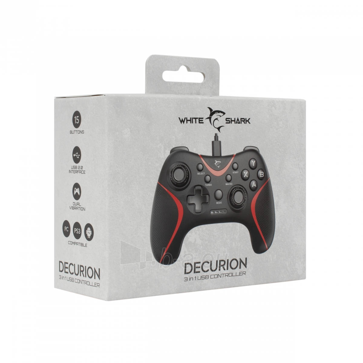 Vairalazdė White Shark GP-2038 Gamepad Decurion 3in1 paveikslėlis 7 iš 7