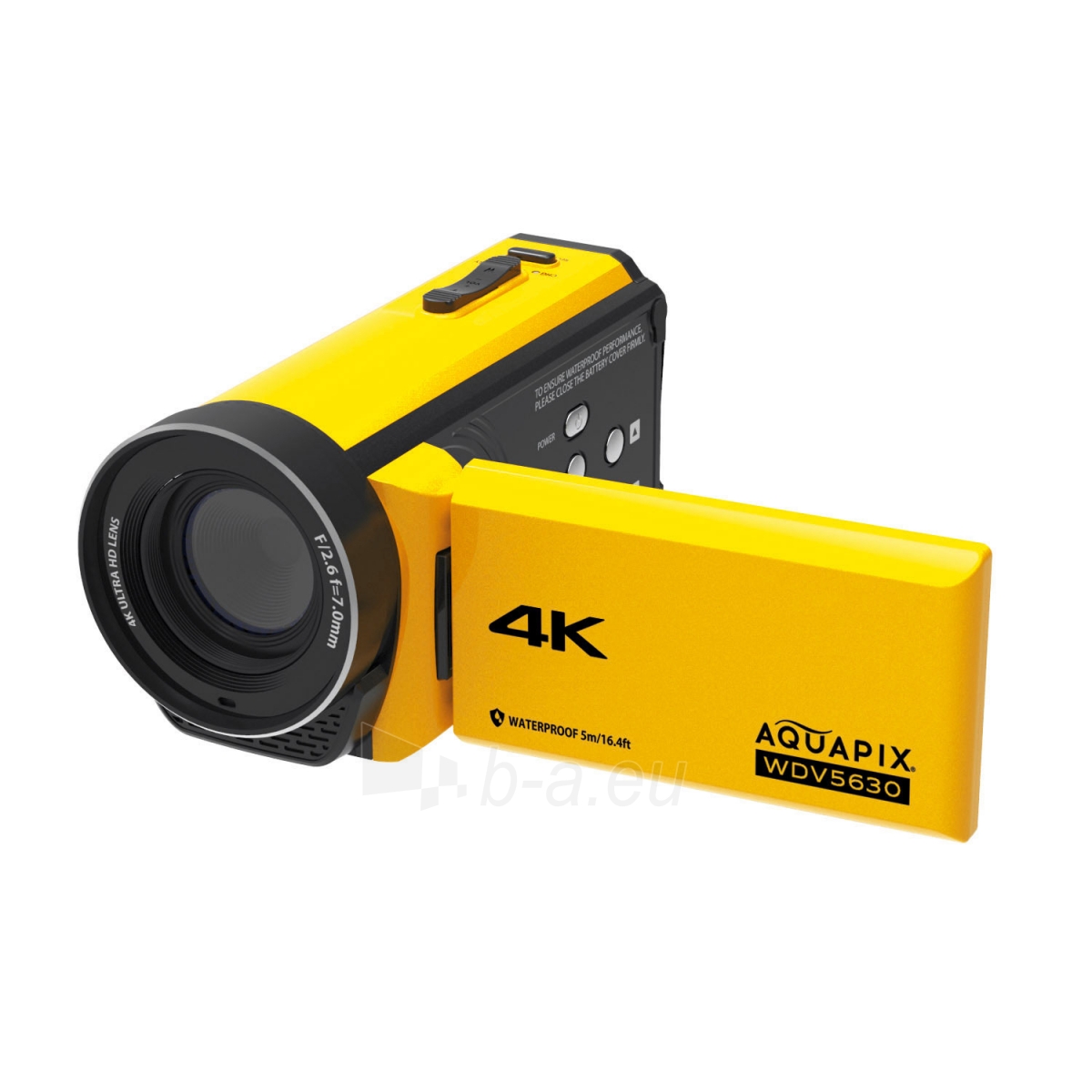 Video camera Easypix Aquapix WDV5630 Yellow 24013 paveikslėlis 1 iš 8