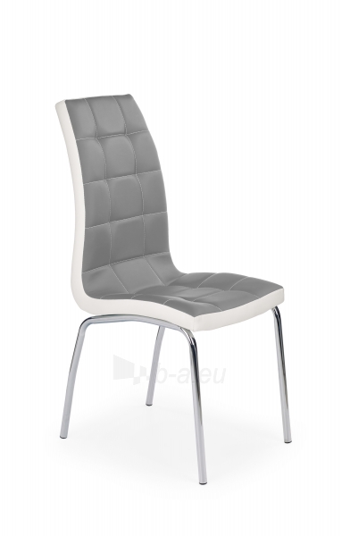 Dining chair K186 grey / white paveikslėlis 1 iš 1