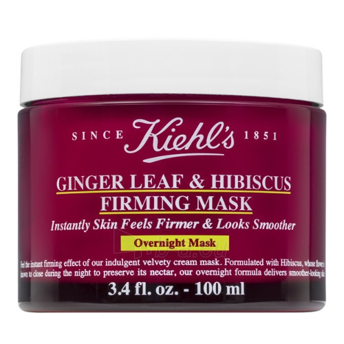 Veido kaukė Kiehl´s Zpevňující face mask at night (Ginger Leaf & Hibiscus Firming Mask) 100 ml paveikslėlis 1 iš 1