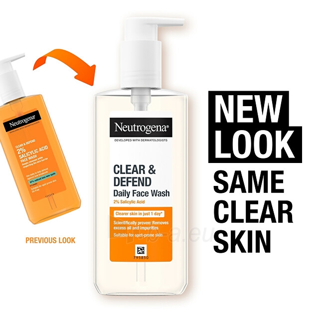 Veido prausiklis Neutrogena Clear & Defend 200 ml paveikslėlis 6 iš 6