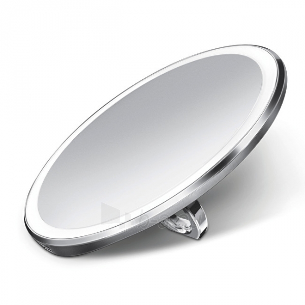 Veidrodis Simplehuman Pocket Rechargeable Cosmetic Mirror Sensor Compact with LED Lighting, 3x Magnification paveikslėlis 8 iš 10