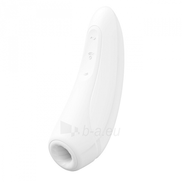 Vibratorius Satisfyer Curvy 1+ White clitoral stimulator vibrator paveikslėlis 1 iš 3