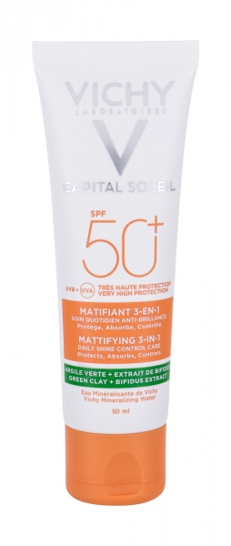 Vichy Capital Soleil Mattifying 3-in-1 Face Sun Care 50ml SPF50+ paveikslėlis 1 iš 1