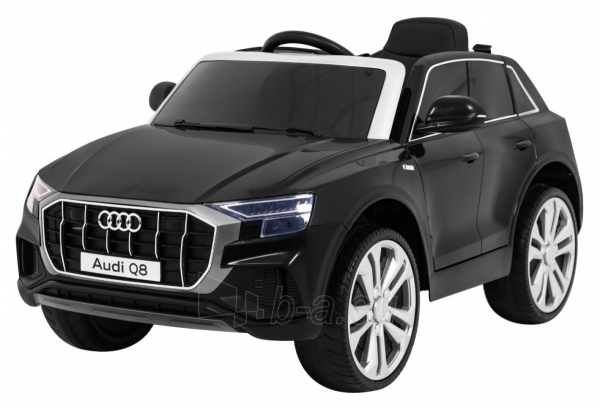 Vienvietis elektromobilis Audi Q8 LIFT, juodas paveikslėlis 1 iš 13