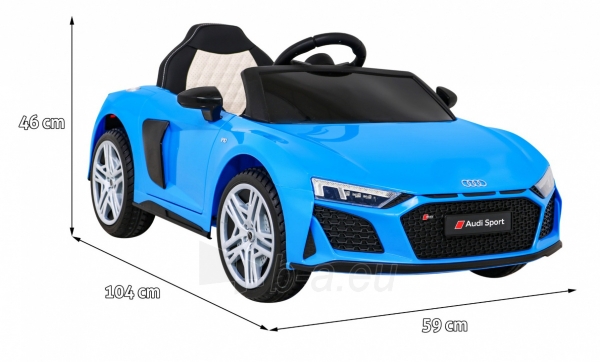 Vienvietis elektromobilis Audi R8 LIFT, mėlynas paveikslėlis 12 iš 13