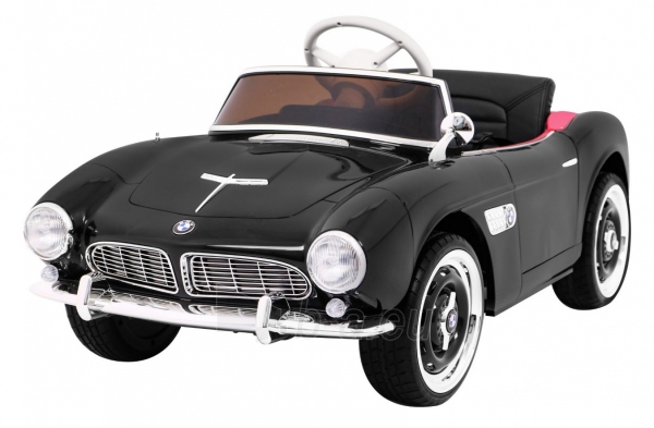 Vienvietis elektromobilis BMW 507 Retro, juodas paveikslėlis 1 iš 14