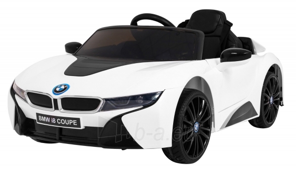 Vienvietis elektromobilis BMW I8 LIFT, baltas paveikslėlis 1 iš 14