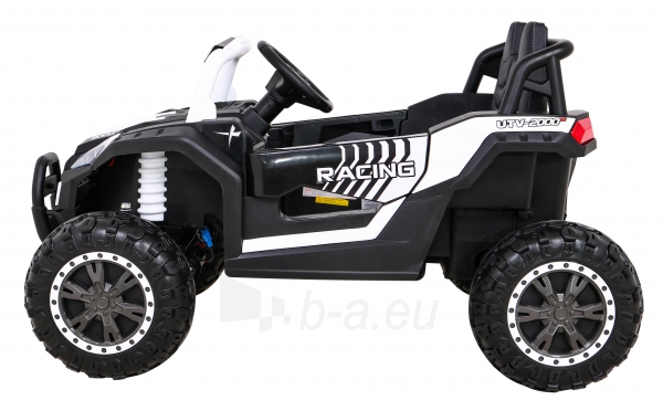 Vienvietis elektromobilis Buggy UTV 2000M Racing, baltas paveikslėlis 9 iš 13