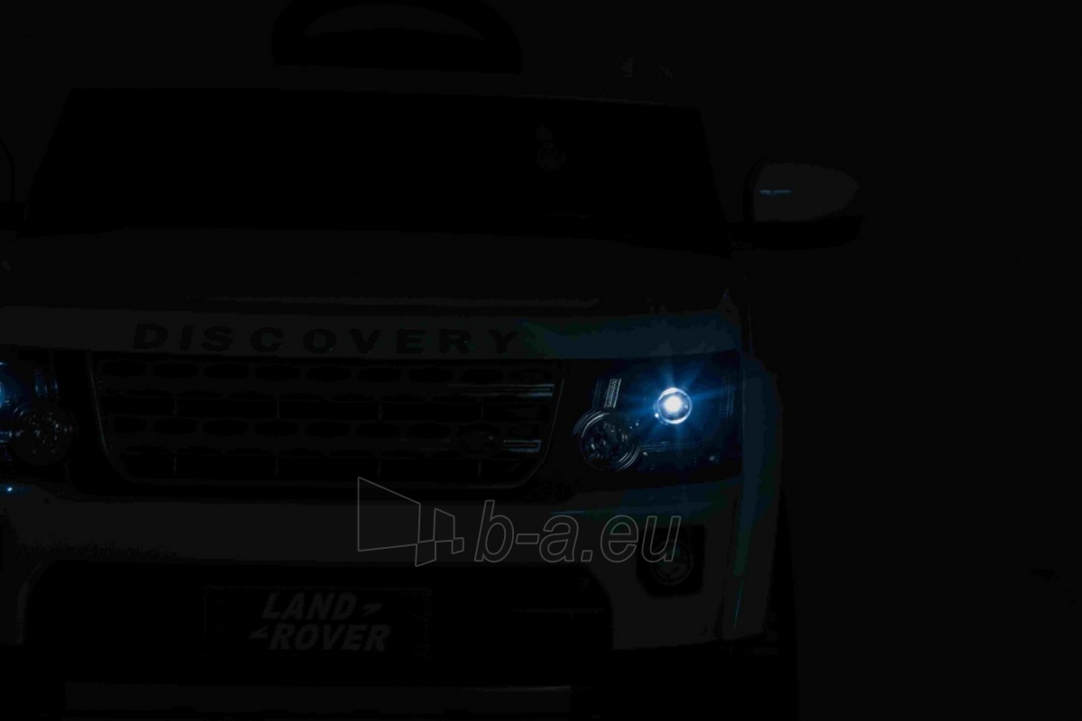 Vienvietis elektromobilis Land Rover Discovery, baltas paveikslėlis 17 iš 17