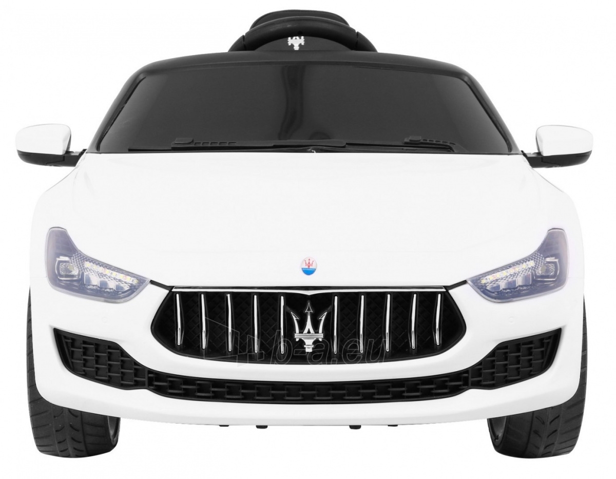 Vienvietis elektromobilis Maserati Ghibli, baltas paveikslėlis 11 iš 12