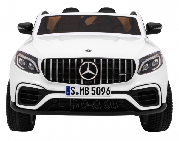 Vienvietis elektromobilis Mercedes Benz GLC 63S, baltas paveikslėlis 8 iš 10