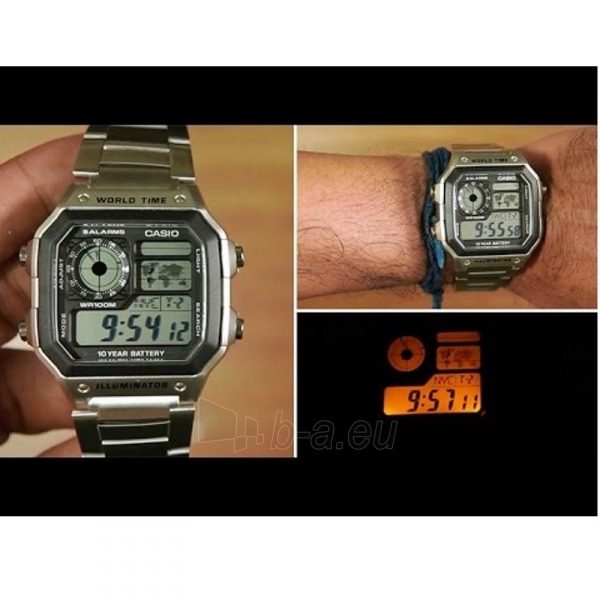 Men's watch Casio AE-1200WHD-1AVEF paveikslėlis 5 iš 5