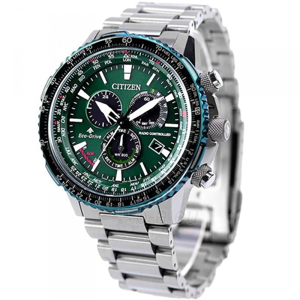 Vyriškas laikrodis Citizen Eco-Drive Promaster Radio Controlled Sky Caliber CB5004-59W paveikslėlis 8 iš 8