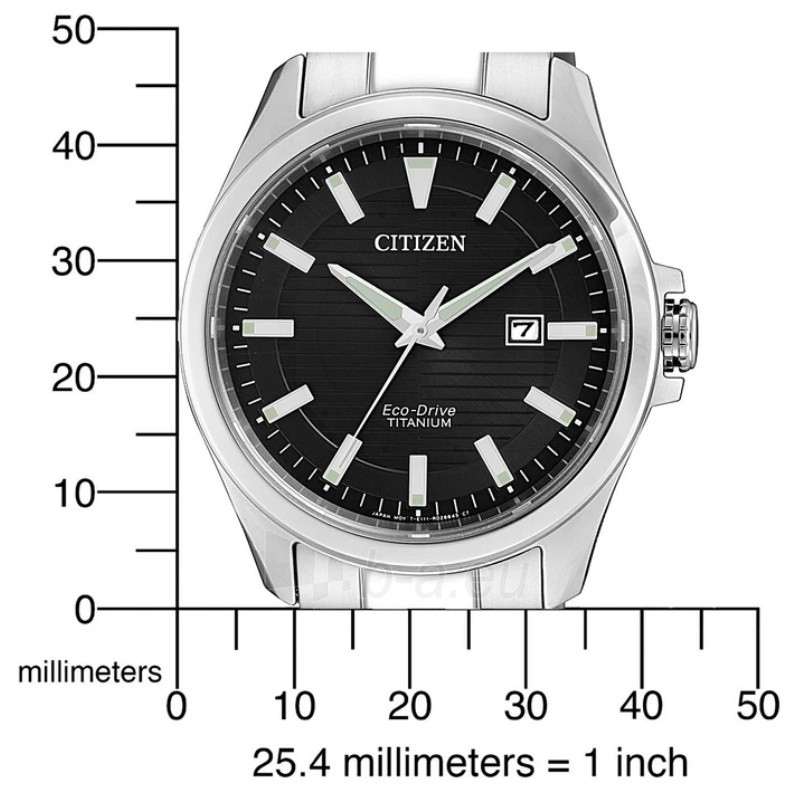 Male laikrodis Citizen Eco-Drive Titanium BM7470-84E paveikslėlis 3 iš 7