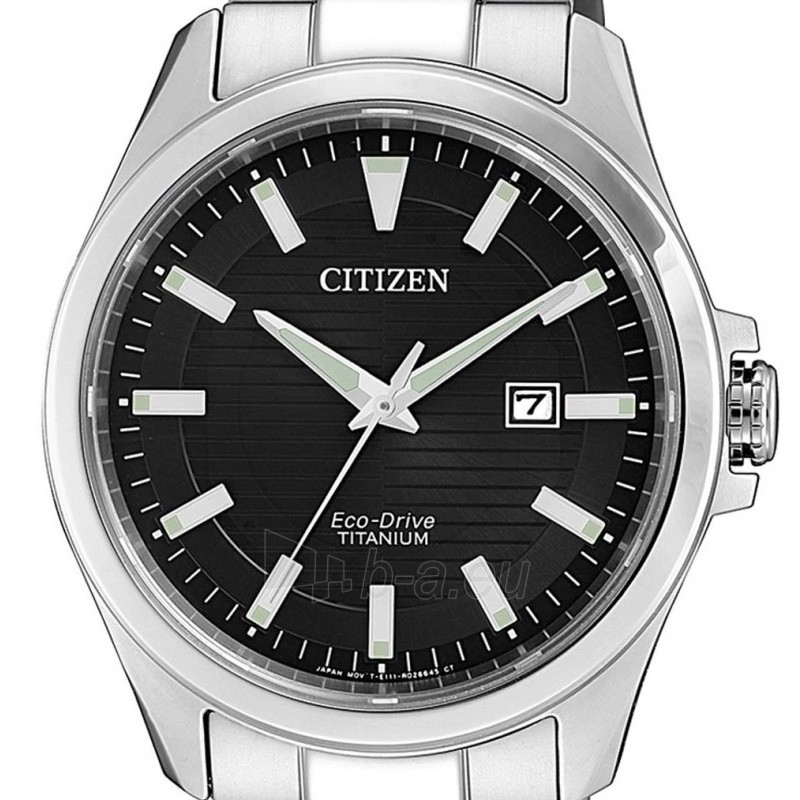 Vyriškas laikrodis Citizen Eco-Drive Titanium BM7470-84E paveikslėlis 7 iš 7