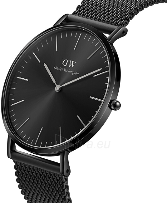 Vīriešu pulkstenis Daniel Wellington Classic Mesh Onyx Black DW00100632 paveikslėlis 2 iš 5